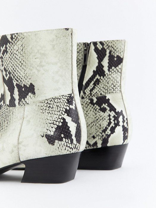 Snake print booties 905380044-804