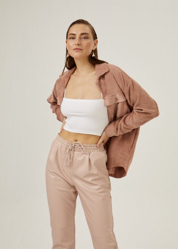 Leather Jogger Pants