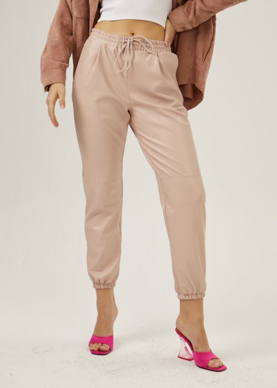 Leather Jogger Pants