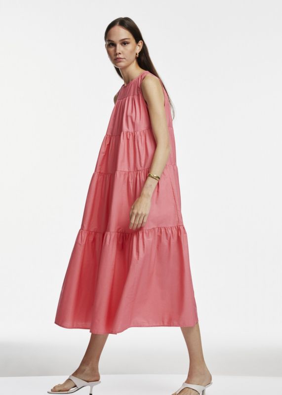 Tiered Midi Length Dress