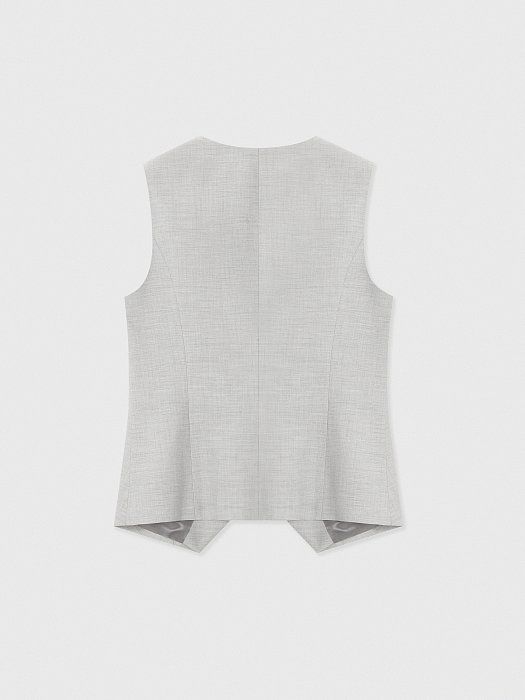 Vest with concealed clasp 428840208-073