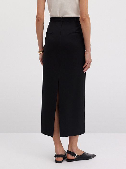 Maxi skirt in wool 428660128-167