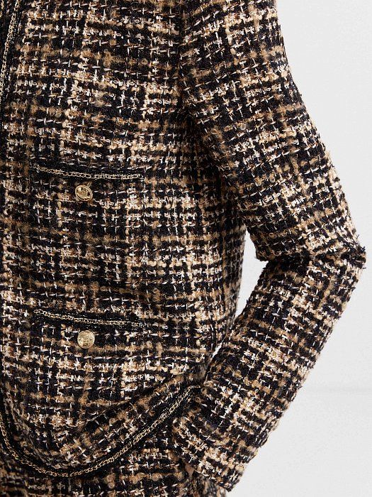 Tweed jacket with chains 431040231-340