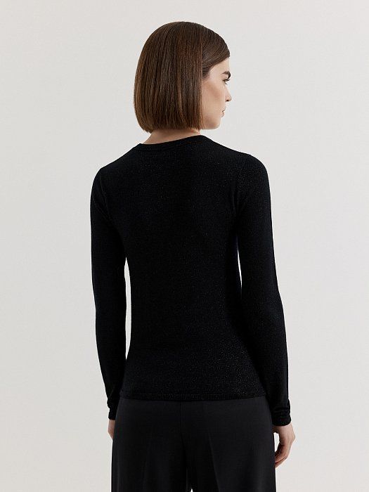 Merino wool sweater with lurex 435720281-167