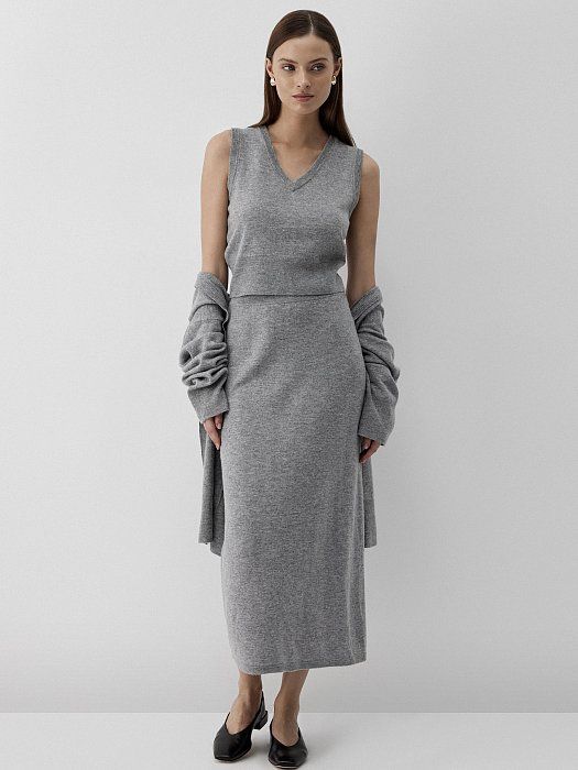 Oversize cardigan in wool and cashmere 410020126-103