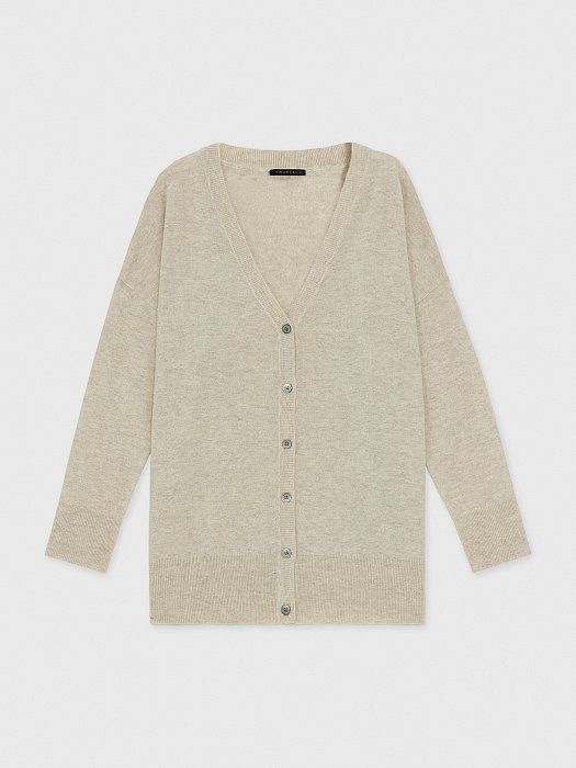 Oversize cardigan in wool and cashmere 410020126-697