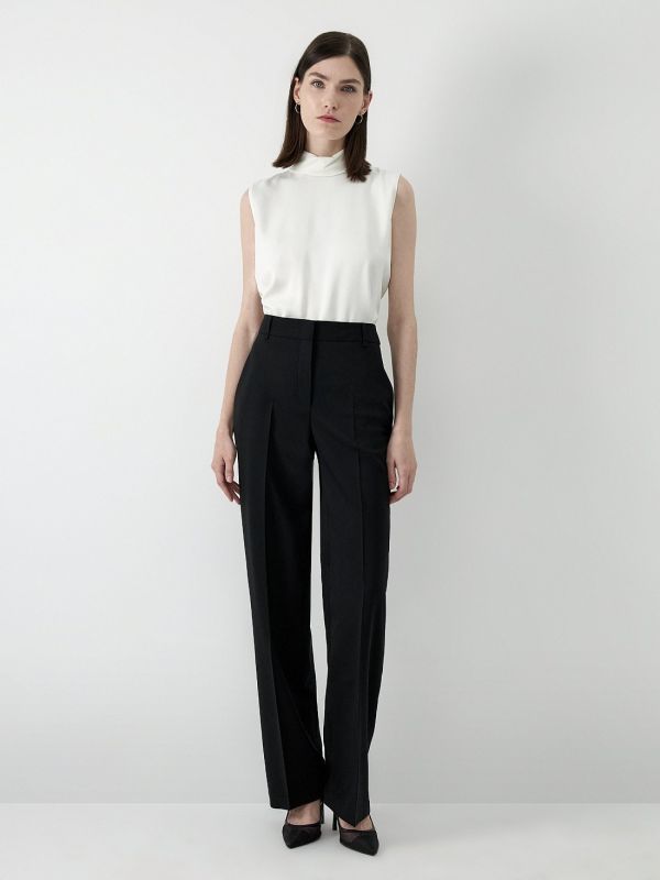 Wide wool pants 408250013-167