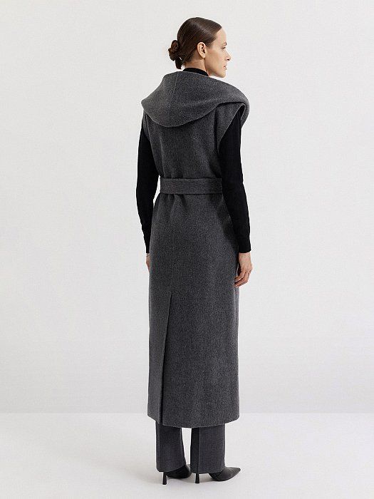 Sleeveless wool blend coat 437730139-103