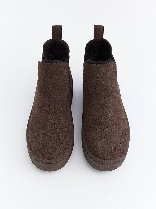 Warmed half boots made of suede 904580033-170