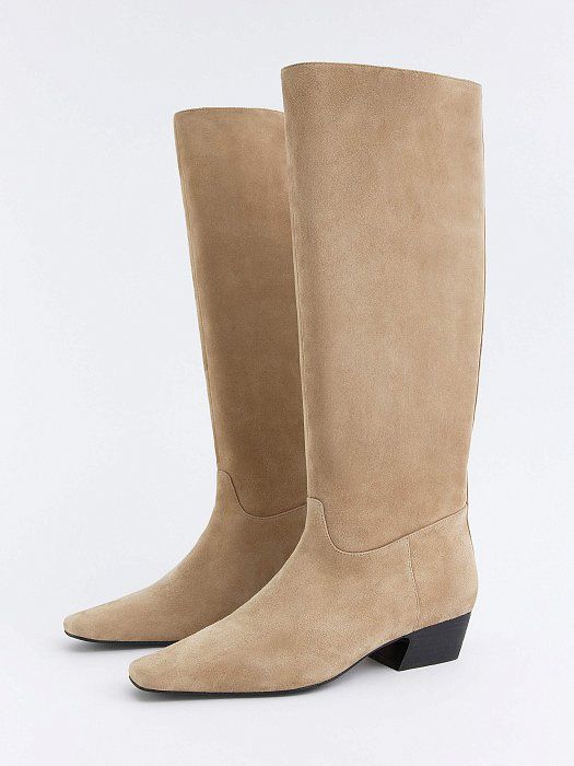 Suede Pointy Toe Boots 905480045-001