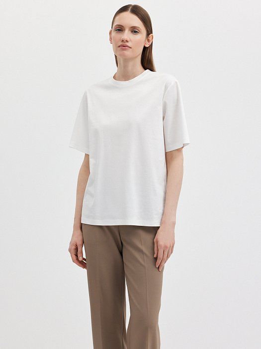 Basic cotton t-shirt 800320193-002