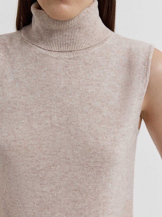 Turtleneck in wool with cashmere 410020217-191