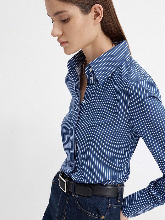 Striped cotton shirt 316290236-795