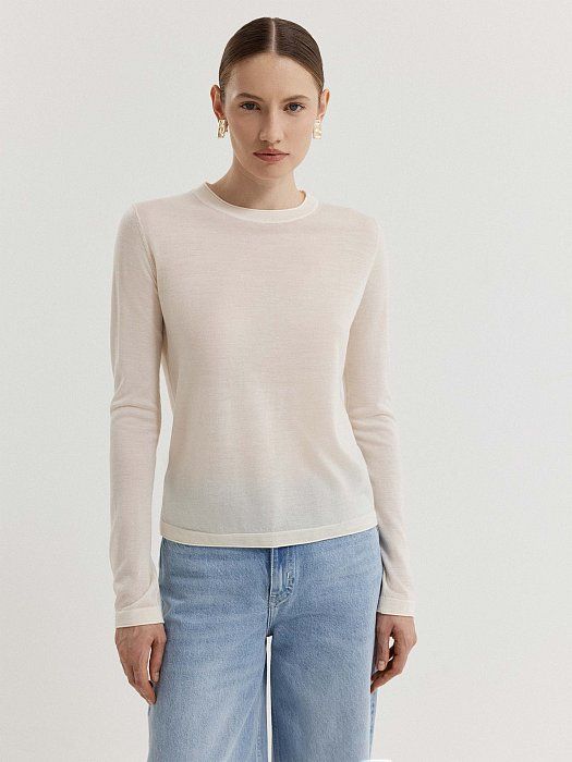 Slim 100% wool sweater 435820270-171