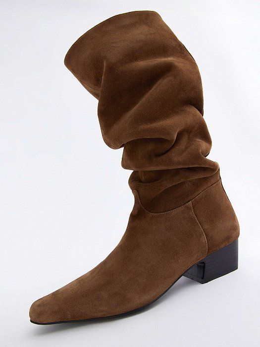 Pointed Toe Suede Boots 905480045-667