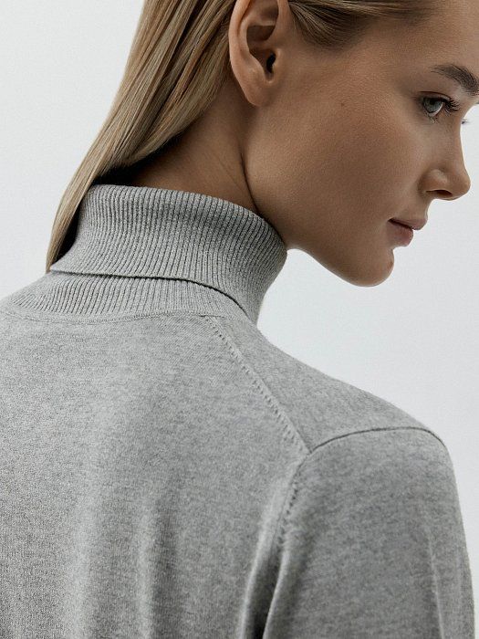 Silk turtleneck with cashmere 602320092-103