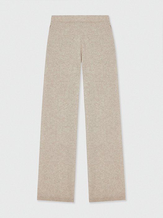 Loose pants made of wool with cashmere 410050256-191