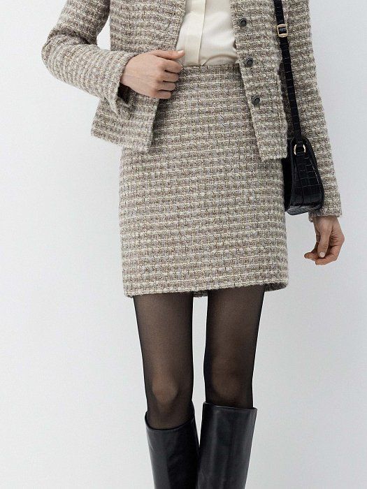 Tweed skirt 423460087-371