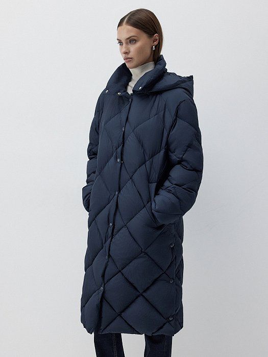 Quilted down coat 179630081-140