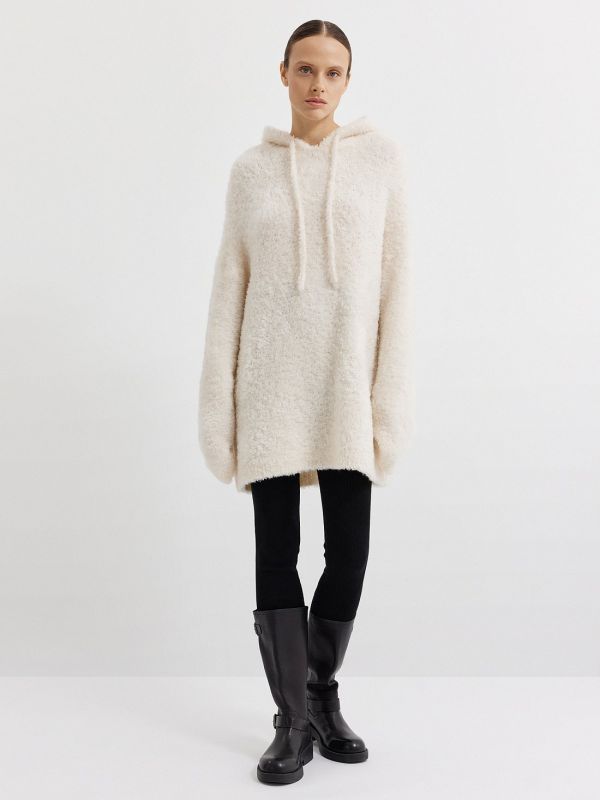 Wool oversize hoodie 435420210-171