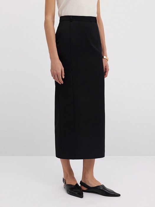 Maxi skirt in wool 428660128-167