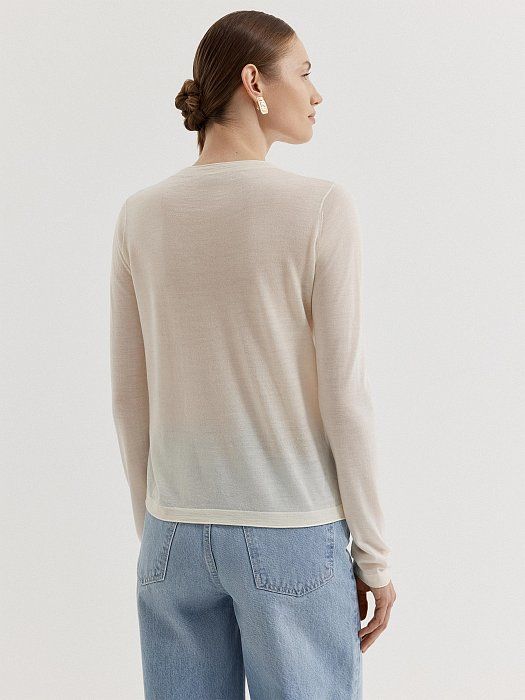 Slim 100% wool sweater 435820270-171