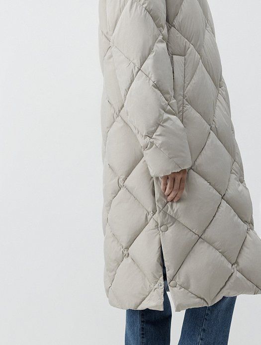 Quilted down coat 179630081-398