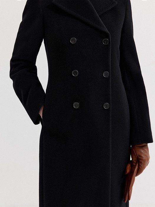 Double-breasted fitted coat (P158) 4243P30070-167