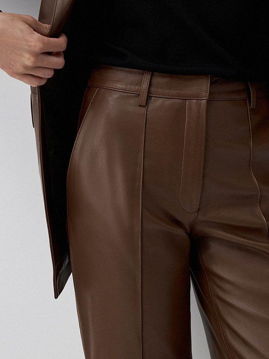 Leather pants with arrows 901150156-667