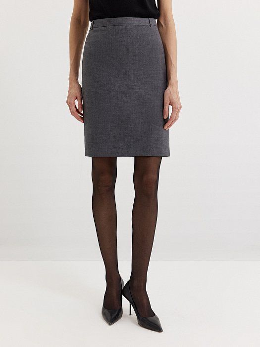 Mini skirt in 100% wool 408460139-139