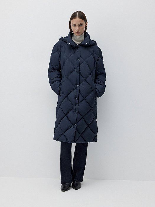 Quilted down coat 179630081-140