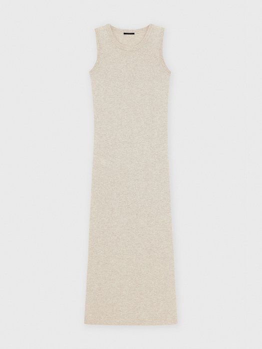 Maxi dress in wool with cashmere 410070383-191