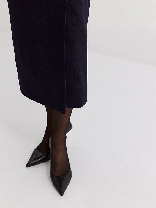 Slit skirt in wool and cashmere 430360129-167