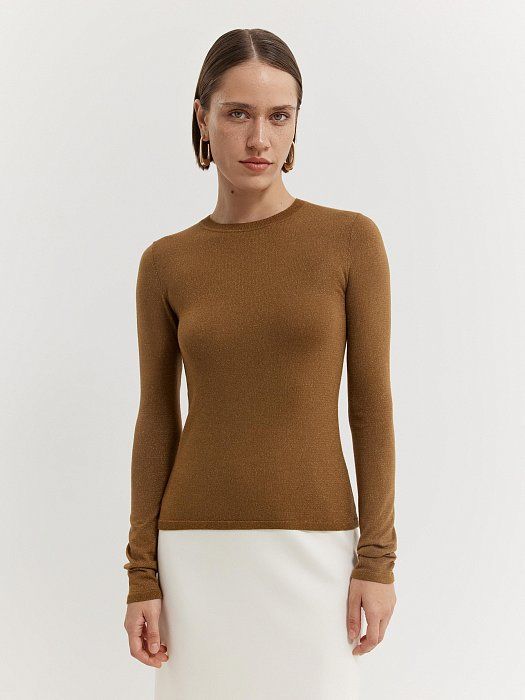 Merino wool sweater with lurex 435720281-667