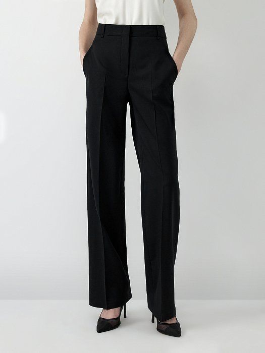 Wide wool pants 408250013-167