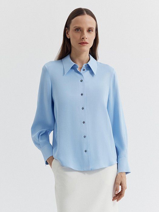 Blouse with lapel collar 15359748-006