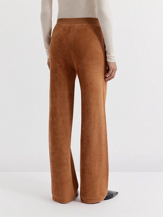 Knitted velour pants 183750254-667