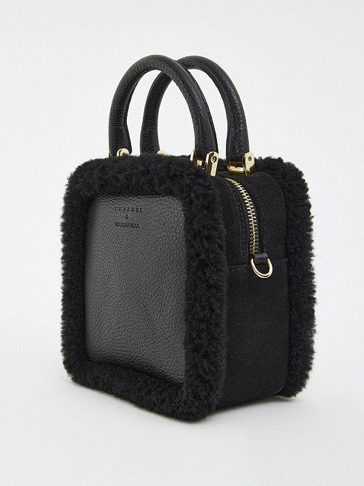 Mini bag with fur trim 902010053-167