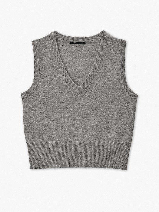 Knitted vest in wool and cashmere 410020127-103