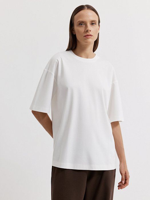 Basic monochrome T-shirt 336820194-002