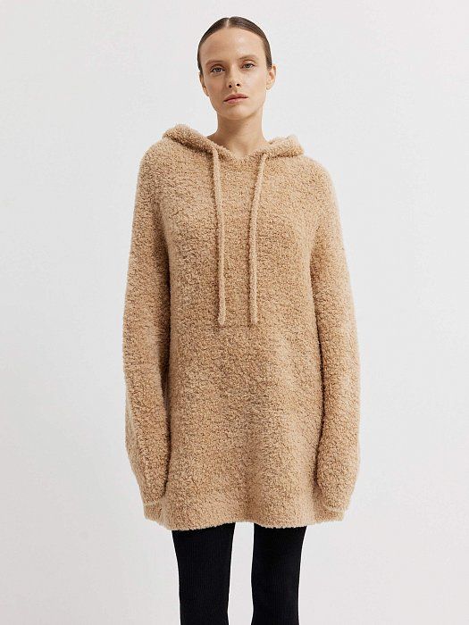 Oversize wool hoodie 435420210-137