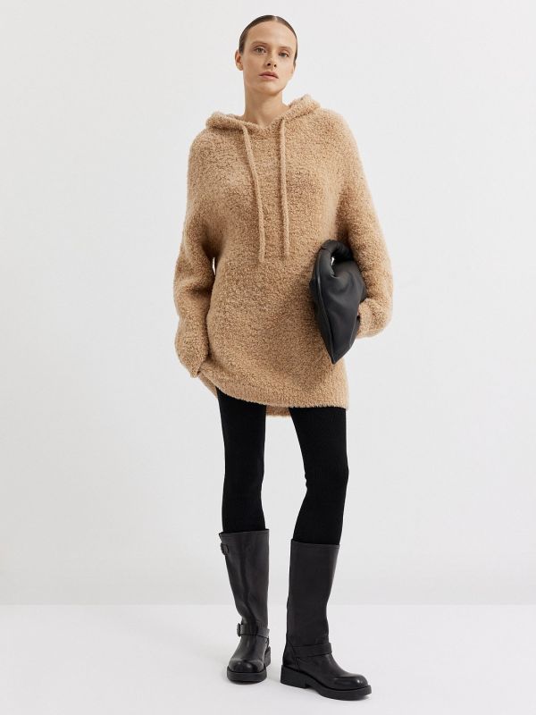 Oversize wool hoodie 435420210-137