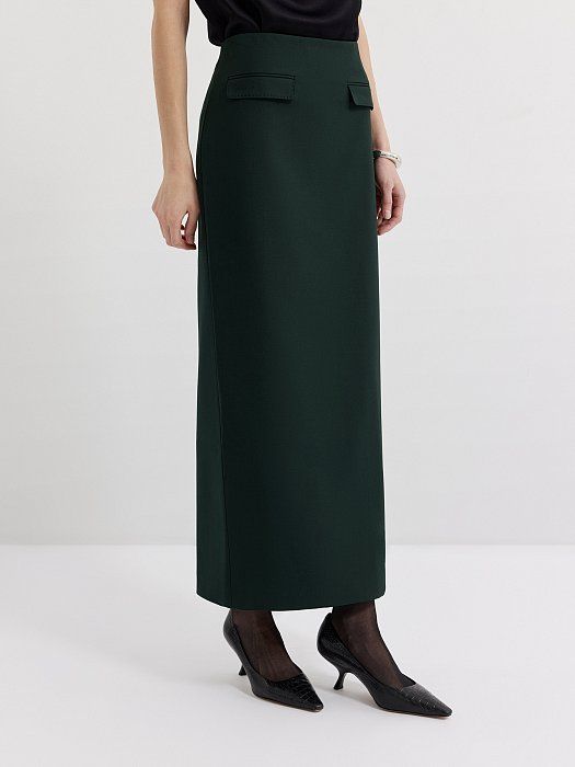 Straight maxi skirt 409160150-768