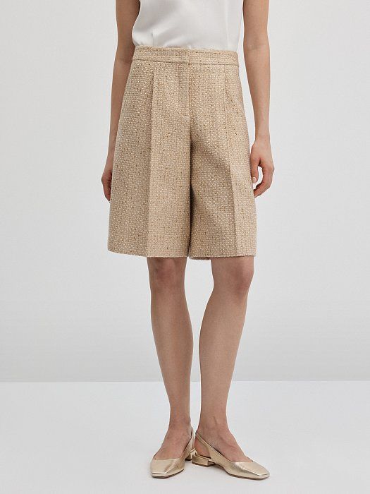 Tweed shorts with lurex 427850180-001