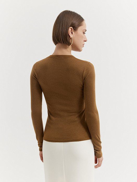 Merino wool sweater with lurex 435720281-667