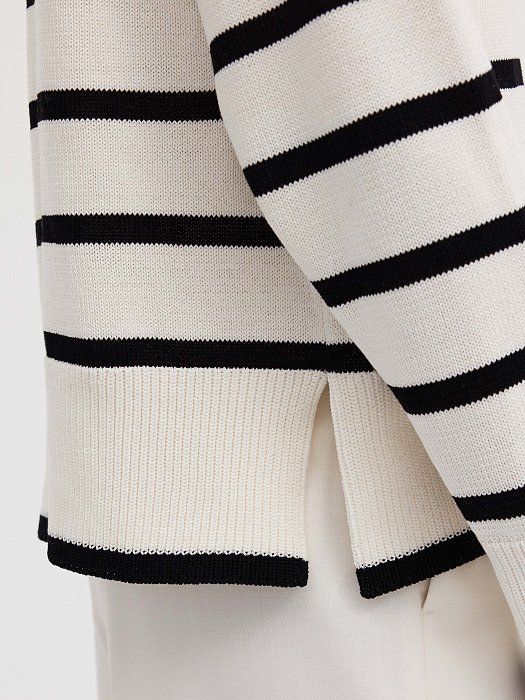 Striped cotton cardigan 329020155-243