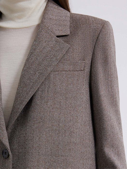 Herringbone wool jacket 424240144-734