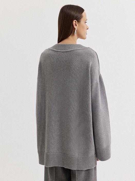 Wool and cotton pullover 421320251-103