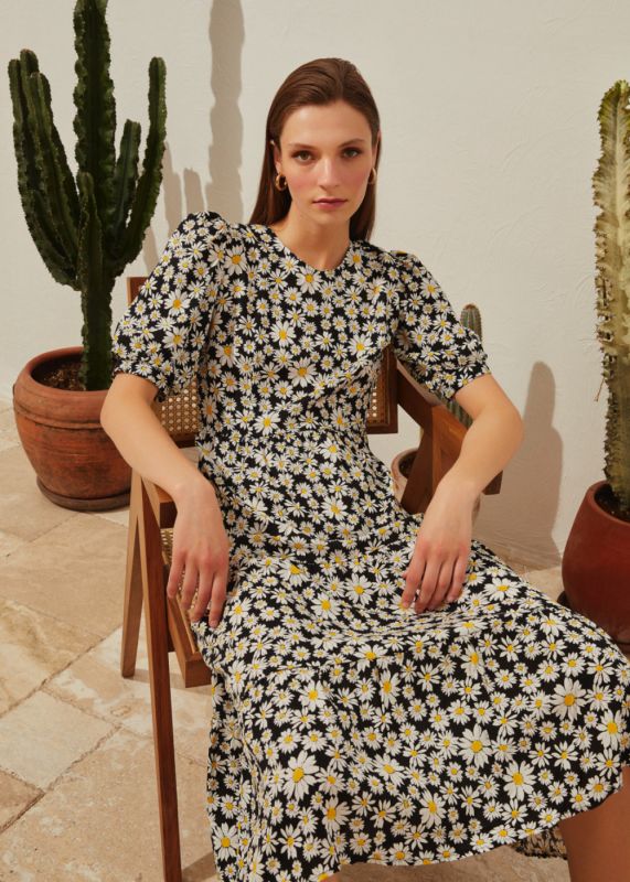 Daisy Patterned Dress