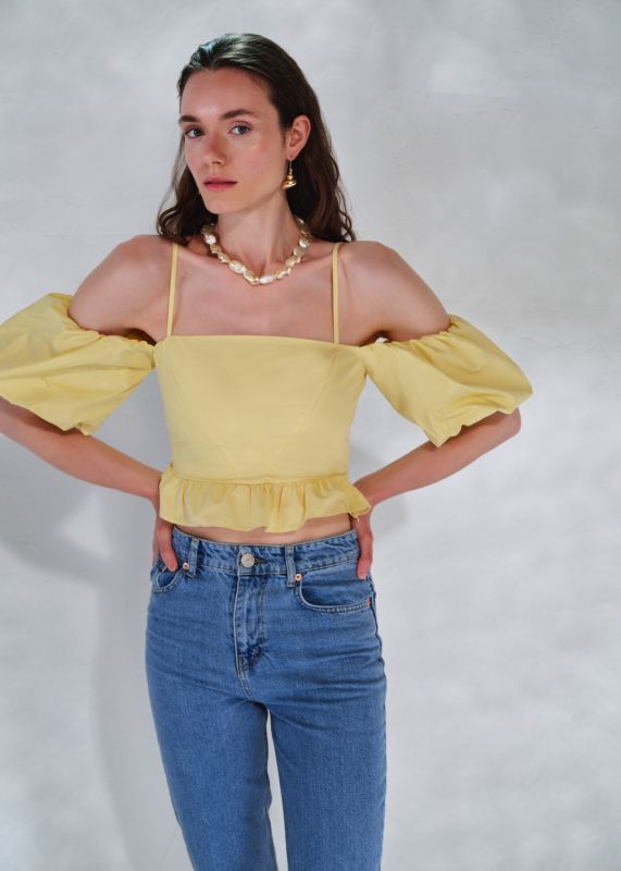 Poplin Crop Top